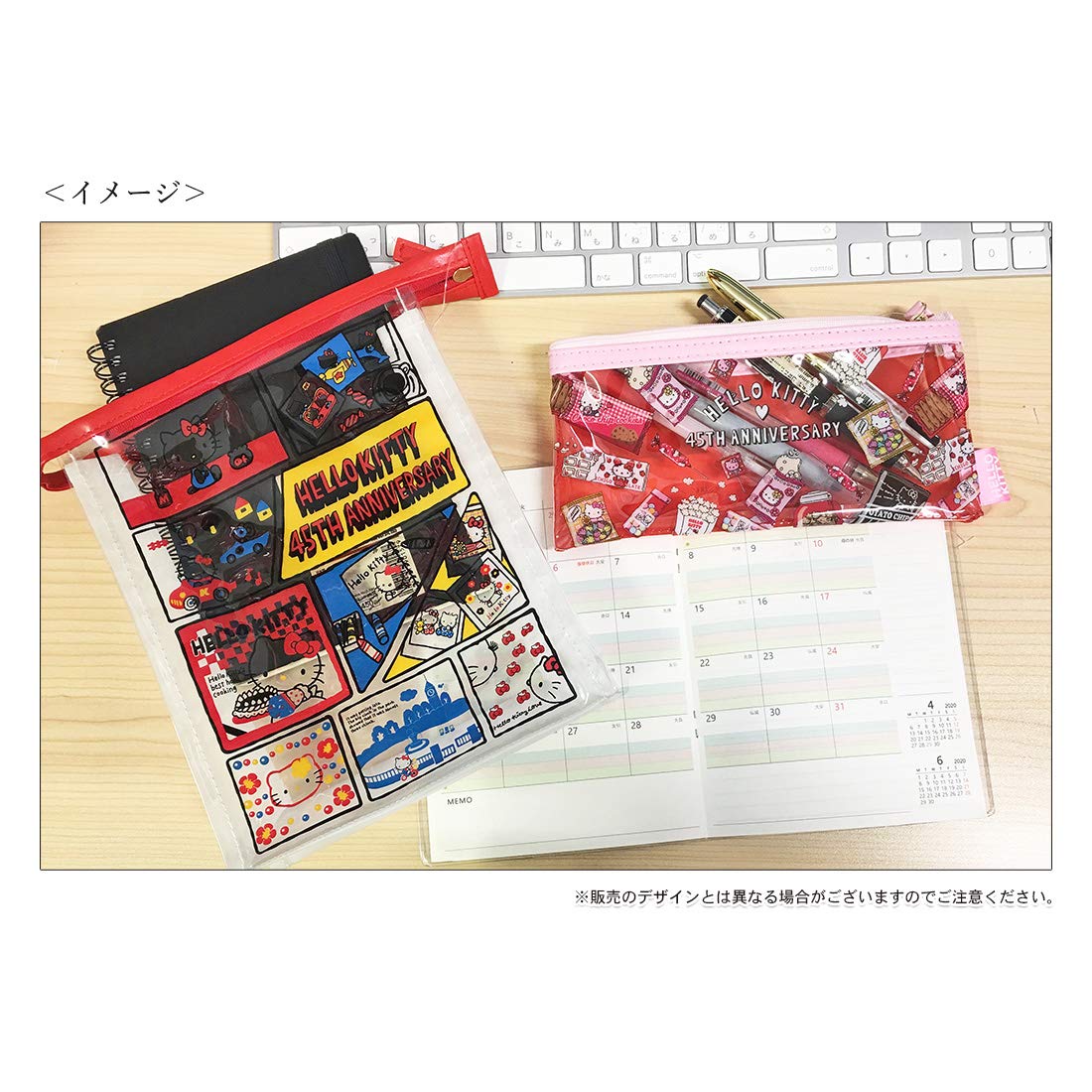 Amazon | ハローキティ 45周年 ビニールポーチS スイーツ HKAP950